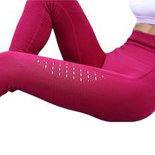 Mulheres esporte compressão correndo apertado calças de ginástica yoga exercício de fitness cintura alta leggings treino feminino caminhadas calças k1818 2024 - compre barato