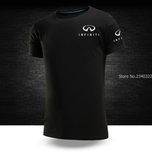 New summer NISSAN INFINITI logo T-shirt men and women work short sleeve T shirt 2024 - buy cheap