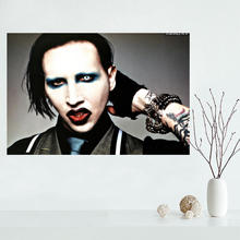 Póster de pintura abstracta de Marilyn Manson, póster de tela de lona, 27x40cm, Docor para el hogar 2024 - compra barato