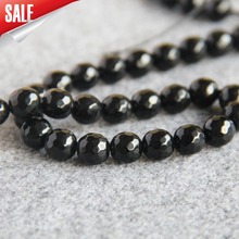 Hot New For Necklace&Bracelet 10mm Onyx Faceted Natural Onyx Beads Round DIY Loose Stone Carnelian 15inch Fashion Jewelry Making 2024 - buy cheap