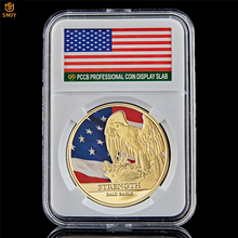 США Liberty Star Spangled баннер США Freedom Strength Bald Eagle позолоченный/посеребренный вызов сувенирная монета значение W/PCCB коробка 2024 - купить недорого