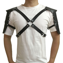 Мужской ремень из искусственной кожи, регулируемый ремень на плечо из металлического материала, для ношения через плечо 2024 - купить недорого