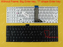 Новая PT португальский Teclado клавиатура для ASUS K555L K555LA K555LB K555LD K555LJ K555LN K555LP ноутбук без рамки черный WIN8 2024 - купить недорого