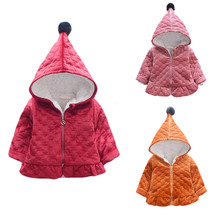 Куртки для маленьких девочек, куртка для мальчиков осенне-зимние куртки детская теплая верхняя одежда с капюшоном, пальто для мальчиков, детские ткани #288861 2024 - купить недорого