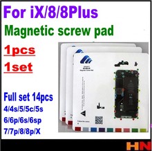 1pcs For iPhone X 8 8p full set Professional Magnetic Screw Work Pad Mat LCD Touch Screen Repair Tools Screws Holder 2024 - buy cheap