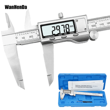 Calibrador Vernier Digital de acero inoxidable, calibrador electrónico LCD, Micrómetro de Metal de 0-150mm/200mm/300mm, herramienta de medición 2024 - compra barato