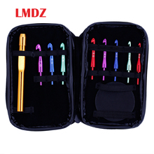 LMDZ 8pcs Interchangeable Crochet Hook Head Knitting Weaving Needle Detachable Hook Needle Sweater Crochet Tool with Leather Bag 2024 - buy cheap