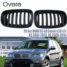 Overe Car Front Bumper Racing Grills For BMW X5 E70 X6 E71 BMW M Performance Accessories Motorsport X5 X6 Series 2007-2014 2024 - buy cheap