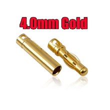 4.0mm Gold Plated Banana Plug Pairs Male Female Plug Battery Connector 10 Pair/20pcs 2024 - buy cheap