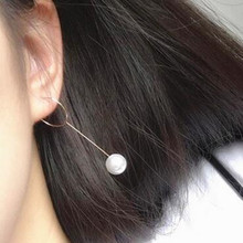 Ladies pearl circle long section ladies tassel simple earrings for women      4ED140 2024 - buy cheap