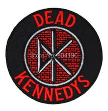 DK "Dead Kennedys" Circular Brick Logo Patch Hardcore Music Band Heavy Metal Iron On Patch MOTIF APPLIQUE Rock Punk Badge 2024 - buy cheap