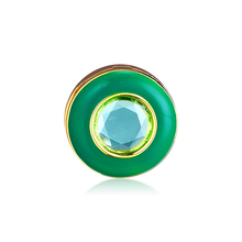 Pingente prata esterlina 925 brilhante, reflexos radiantes verde círculo clipe original joia de moda que serve para pulseiras 2019 primavera 2024 - compre barato