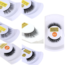 Makeup 100% Real Mink Hair False Eyelashes Soft Cross Natural Eye Lash Extension 2024 - buy cheap