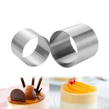 3 Sizes Mini Round Stainless Steel Mousse Ring Mold Mini Cake Mould Kitchen Bakeware Decoration Tools DIY Baking Accessories 2024 - buy cheap