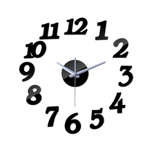 new diy quartz watch wall clock modern design acrylic mirror living room needle horloge reloj de pared murale 2024 - buy cheap