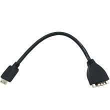 Позолоченный Высокоскоростной мини HDMI-совместимый штекер к HDMI-совместимый Женский Удлинительный кабель с винтовым креплением 2024 - купить недорого