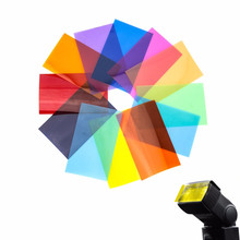 12 pieces color card for Strobist Flash Gel Filter Color Balance 2024 - buy cheap