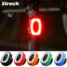 Sireck-Luz trasera para Bicicleta con carga USB, 7 modos de Flash, resistente al agua, seguridad en ciclismo, Luz de advertencia 2024 - compra barato