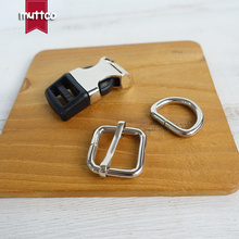 (metal buckle+adjust buckle+D ring) Environmental plated metal buckle Zinc Alloy 15mm durable diy dog collar accessory 2024 - buy cheap
