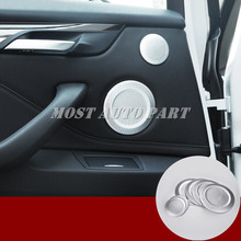 Aluminum alloy Car Door Speaker Frame Cover Trim 6pcs For BMW X2 F39 2017-2021 Car Decoration Car Accesories Interior 2024 - buy cheap