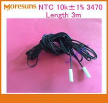 Fast Free Ship 50pcs/lot NTC 10k 1% 3470 White ABS Plastic Shell 7*25mm,Length 3m NTC Temperature Sensor 2024 - buy cheap