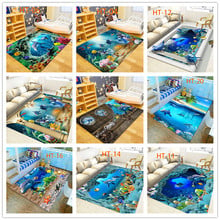 Blue Sea ocean Mediterranean Style 3D Carpets for Living Room Bedroom Area Rugs Coffee Table Sofa Bed Floor Mat Hallway Carpet 2024 - buy cheap