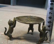 Three kitty old china bronze light Marvellous statue 2024 - buy cheap