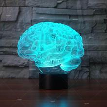 Brain Modeling 3d  Desk Lamp Acrylic Led Bedside Nightlight Creative Electronic Products Table Lamp For Bedroom 2024 - buy cheap