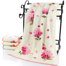 75*140cm Floral Pattern Cotton Bath Towels for Adults,Beach Terry Bath Towels Bathroom,Flower Bath Towel,Serviette de Bain 2024 - buy cheap