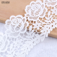 10Yard Wedding Decoration Trim African Lace Fabric 2021 High Quality DIY Watersoluble Milk Silk Embroidery Wide Arts ClothSewing 2024 - buy cheap