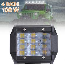 4 Inch 108W 10800LM Quad Row Car Off Road Combo LED Work Light Bar Driving Fog Lamps for Jeep / SUV / ATV/ UTV / Truck / Boat 2024 - buy cheap