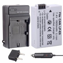 PROBTY 1pcs 1800mAh LP-E8 LP E8 LPE8 Li-ion camera Battery AKKU + Charger For Canon EOS 550D 600D 650D 700D Rebel X4 X5 X6i X7 2024 - buy cheap