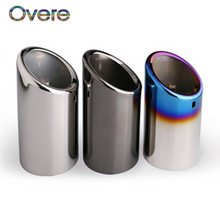 Overe 1PC High quality Stainless steel Car exhaust pipe cover muffler pipe For Skoda Octavia A5 A7 Superb Yeti 1.4T 1.6T 2024 - buy cheap