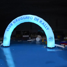 Светодиодная рекламная Арка яркое Надувное освещение airgate archway для продвижения гоночной игры в папе и ночью с вашим логотипом 2024 - купить недорого