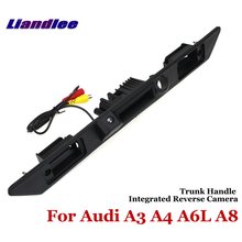 Liandlee Car Reverse Camera For Audi A3 A4 A6L A8 Rear View Backup Parking CAM Trunk Handle Integrated High Quality 2024 - buy cheap