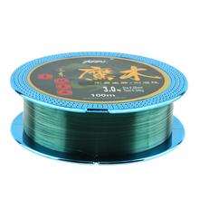 Linha de pesca de nylon verde, linha principal de pesca com revestimento de fluorocarbono, 2, 3, 4, 5, 7, 14, 18, 23lb, para isca de barco rock e fio de pesca de carpa, 100m e 110 jardas 2024 - compre barato