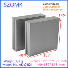 aluminum enclosure electronics outlet enclosures (4 pcs) 40*157*145mm project box electronic case, aluminum junction box 2024 - buy cheap