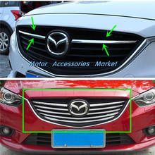 New Chrome Front Grille Stripe Cover Trim for Mazda 6 2014 2015 2024 - buy cheap