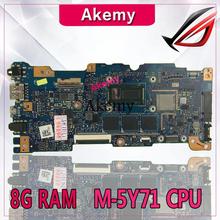 Akemy UX305FA материнская плата для ноутбука ASUS UX305FA UX305F UX305 тестовая оригинальная материнская плата 8G RAM M-5Y71/5Y70 CPU 2024 - купить недорого