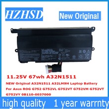 11.25V 67wh A32N1511 NEW Original A32N1511 A32LM9H Laptop Battery For Asus ROG G752 G752VL G752VT G752VM G752VT G752VY 0B110 2024 - buy cheap