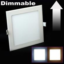 Painel de luz led regulável de 3w a 25w, 10 pçs, regulável, suporte para dimmer 85-265v, branco quente/frio, dhl, frete grátis 2024 - compre barato