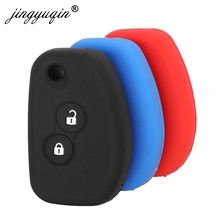 Силиконовый чехол для ключей jingyuqin, с 2 кнопками, для Renault Kangoo DACIA Scenic Megane Sandero Captur Twingo Modus 2024 - купить недорого