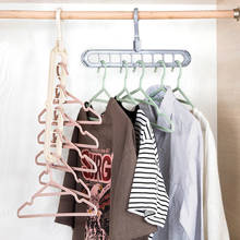 9-hole Space Saving Hanger rotating magic hanger multi-function folding magic hanger wardrobe drying clothes clothes storage 2024 - buy cheap