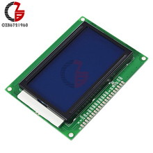 Módulo de pantalla LCD DC 5V 12864, matriz gráfica de puntos 128x64, retroiluminación azul/amarillo para Arduino Raspberry Pi 2024 - compra barato