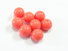 20mm  105pcs/lot  New Coral Chunky Gumball Bubblegum Acrylic Solid Beads For Kids Necklace Making 2024 - buy cheap