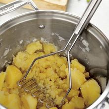 Forma de onda aço inoxidável triturador batata squeeze vegetal ferramenta cozinha casa purê batatas ferramentas 2024 - compre barato