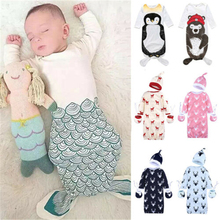 Emmababy New Cute Swaddle Wrap Warm Blanket Soft Cotton Sleeping Bag Newborn Baby Infant Cartoon Sleeping Bag 2024 - buy cheap