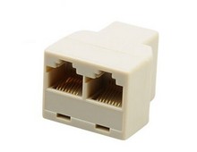 20 шт. RJ45 для CAT5 Ethernet кабель LAN порт от 1 до 2 гнезда сплиттер коннектор адаптер Бесплатная доставка 2024 - купить недорого