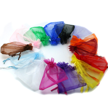 New Arrivals Organza Bags Jewelry Packing Drawable Organza Pouches 17*23cm,Wedding Gift Bags,50pcs/lot  (mix/single color) 2024 - buy cheap