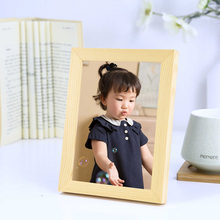 Modern 5 Inch Family Photo Frame Wall Hanging Solid Wood Picture Frame For Desk Kids Baby Photo Frames Home Decor 1Pc Multicolor 2024 - buy cheap
